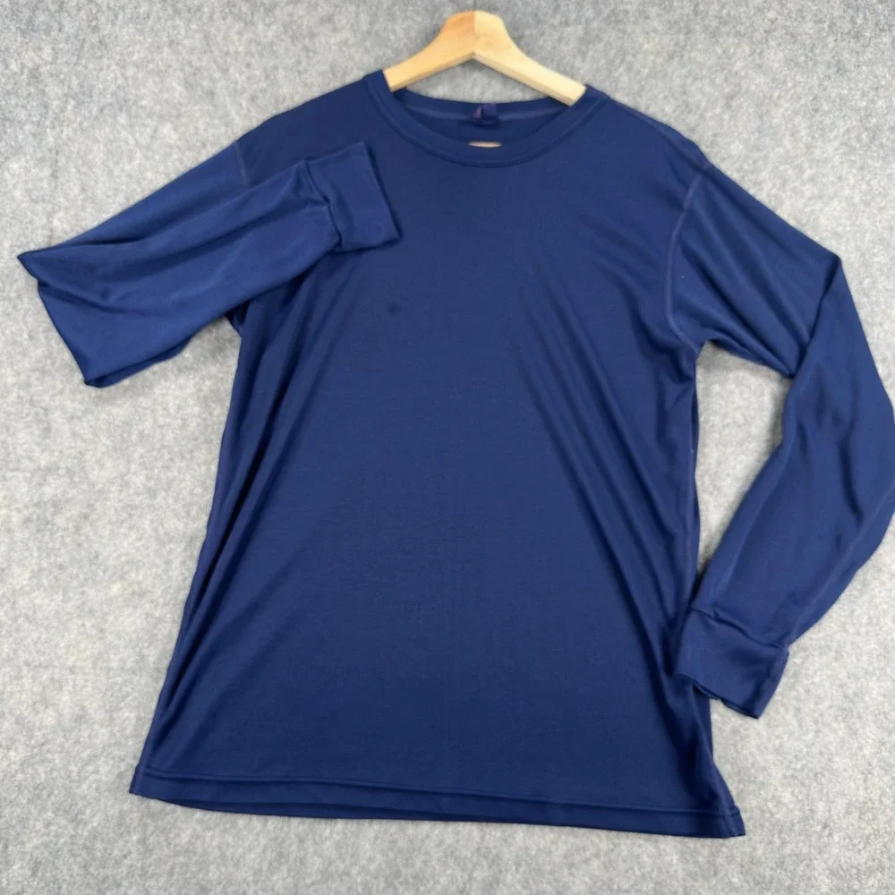 Vintage Patagonia Capilene Shirt Mens Large Blue Long Sleeve Base Layer USA 90s - Picture 2 of 16